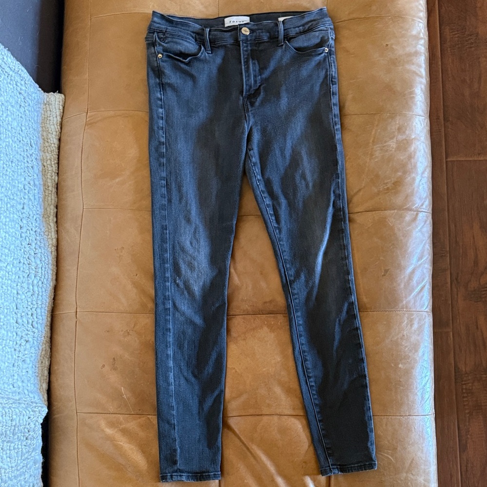Frame Black Skinny Jeans